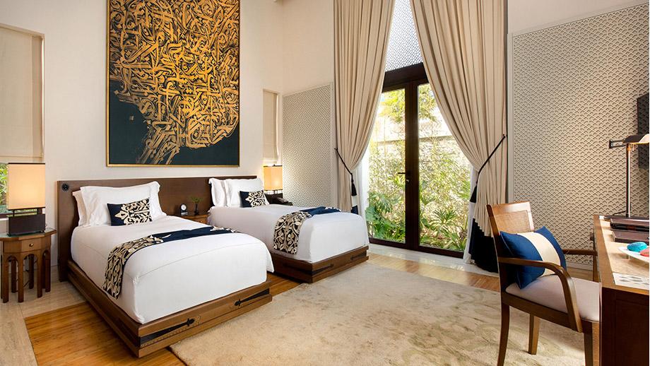 Banyan Tree Morocco Tamouda Bay Accommodation - Two Bedroom Harmony Seaview Pool Villa Twin Bedroom
