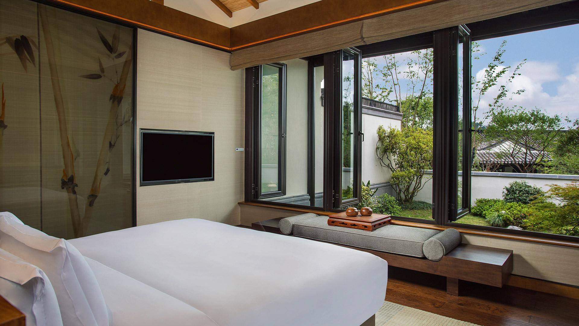 Banyan Tree China Anji Accommodation - Garden View Villa Bedroom