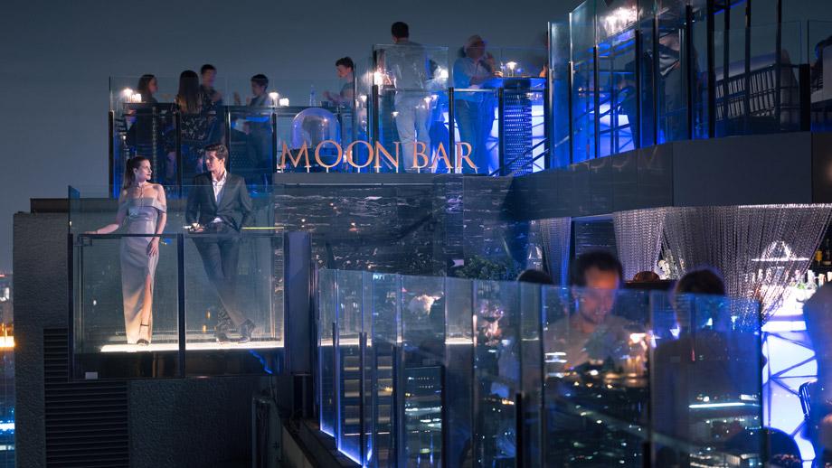 Banyan Tree Thailand Bangkok Dining - Moon Bar Night View