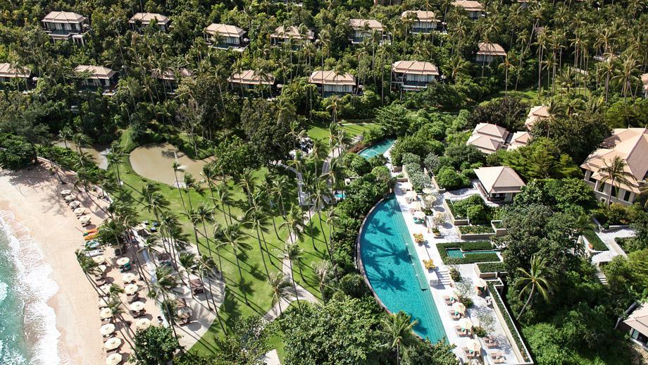 Banyan Tree Thailand Samui Dining - Pool Bar Aerial View