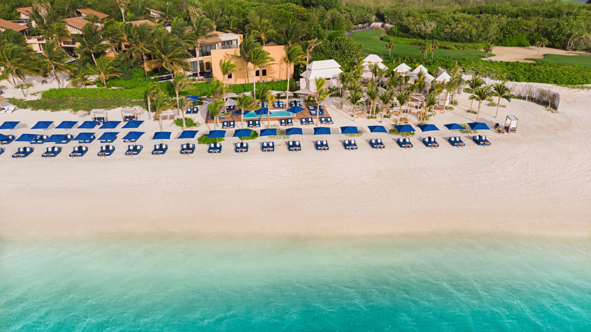 Playa Del Carmen Beach Club in Banyan Tree Riviera Maya Mayakoba