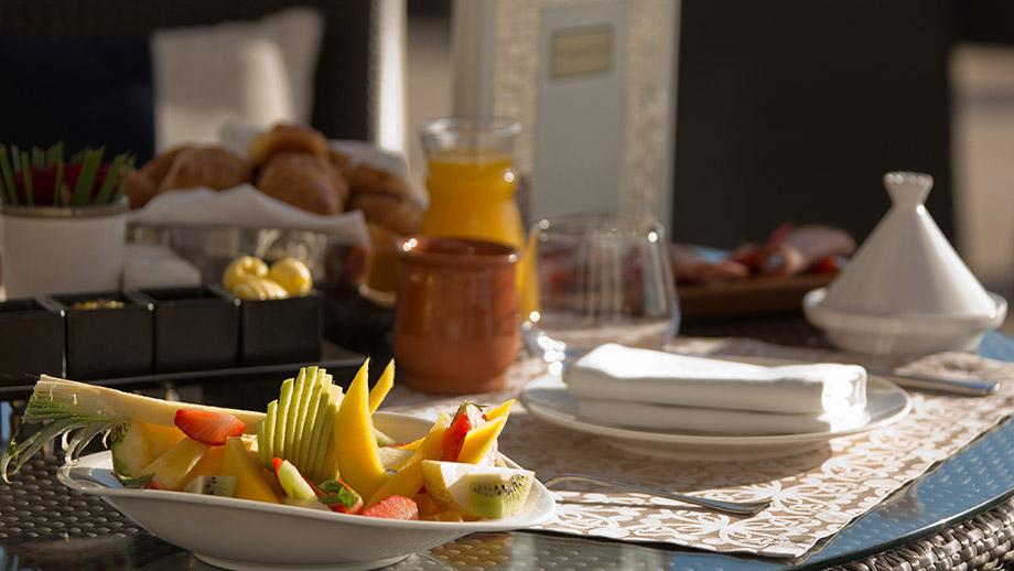 Banyan Tree Morocco Tamouda Bay Dining - Tingitana Fruit on the Table