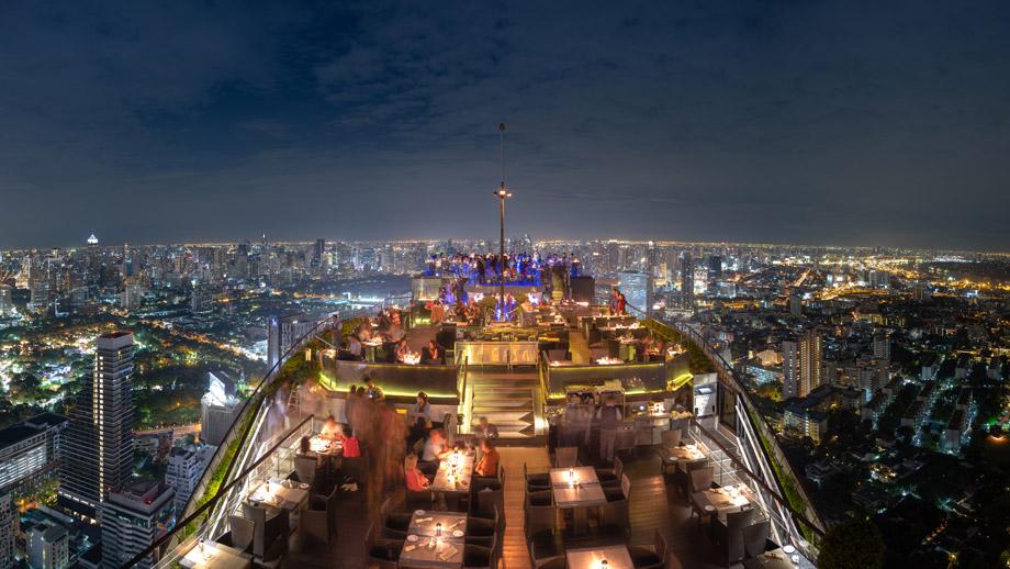 Banyan Tree Thailand Bangkok Dining - Vertigo Night View