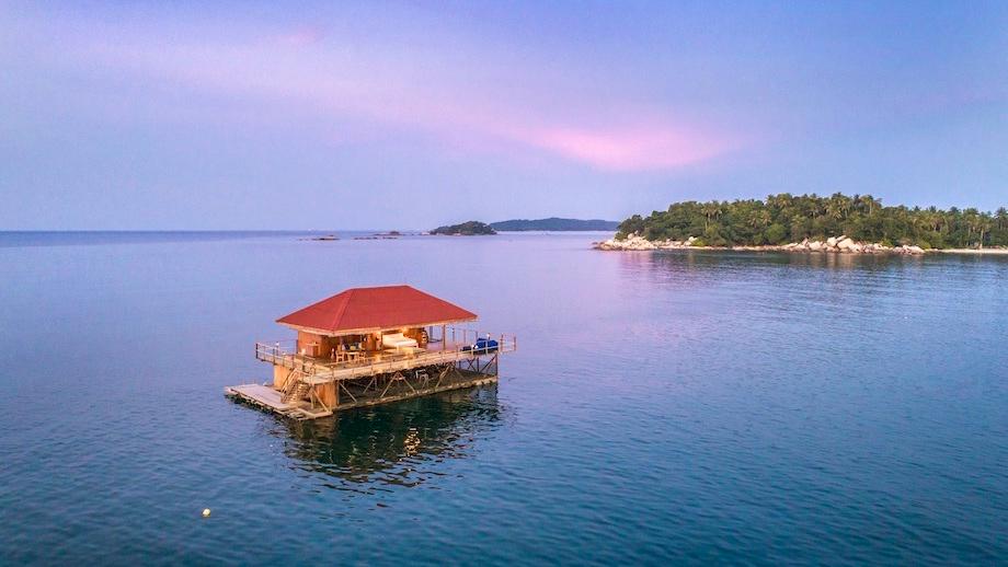 Banyan Tree Indonesia Bintan Accommodation - Kelong Villa Aerial View