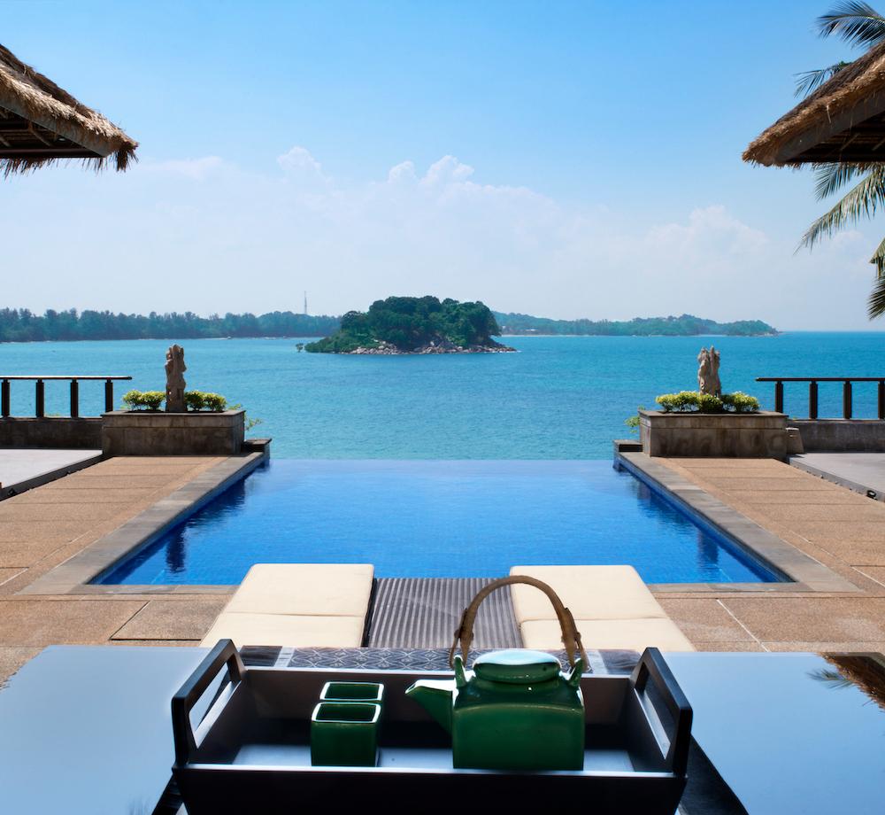 Bintan, banyan tree, villa, ocean, view