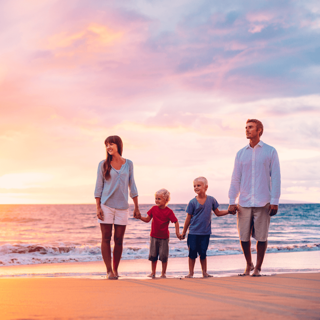 Family at Phuket Beach