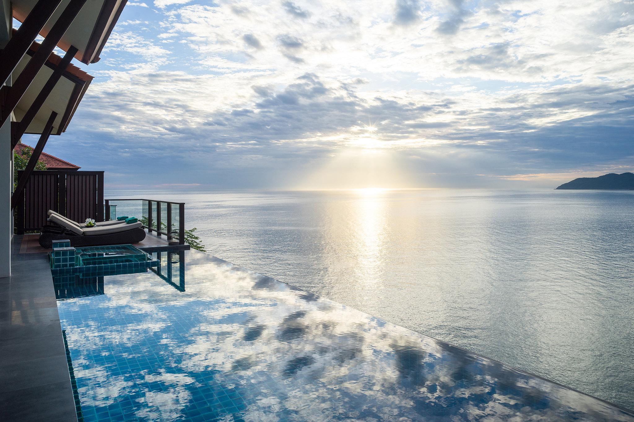 Sea view from villa