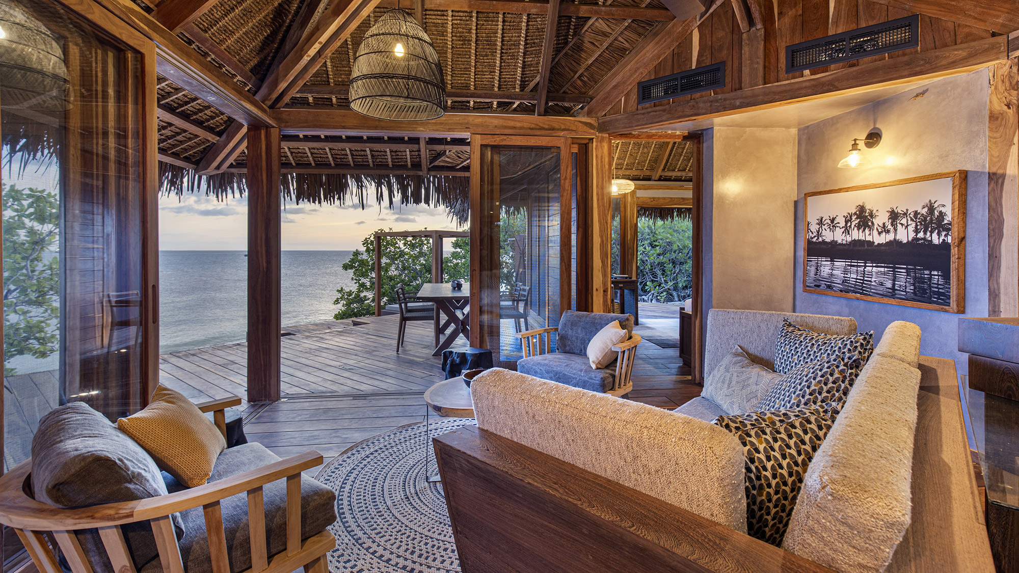 Lounge with exterior view